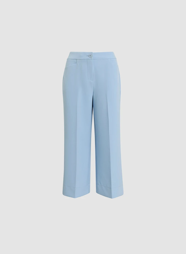 Pantalon habillé à ourlet large