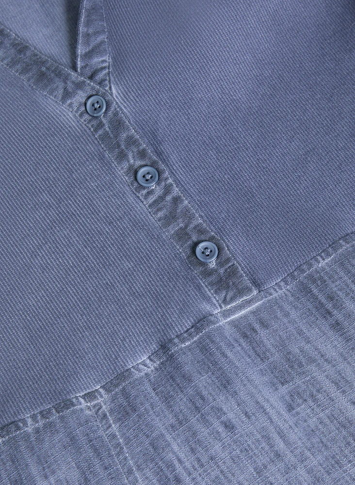 Garment-Washed Dress
