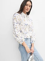 Floral Eyelet Embroidered Blouse