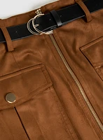 Faux Suede Skirt