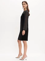 Robe courte en velours