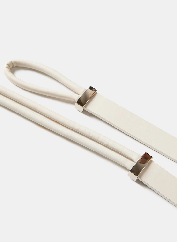 Ceinture fine à nouer
