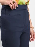 Pantalon à jambe étroite avec poches passepoilées