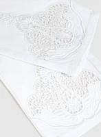 Capri à détails en dentelle
