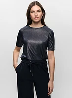T-shirt ras-du-cou luisant