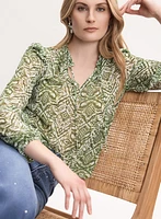 Abstract Print Blouse