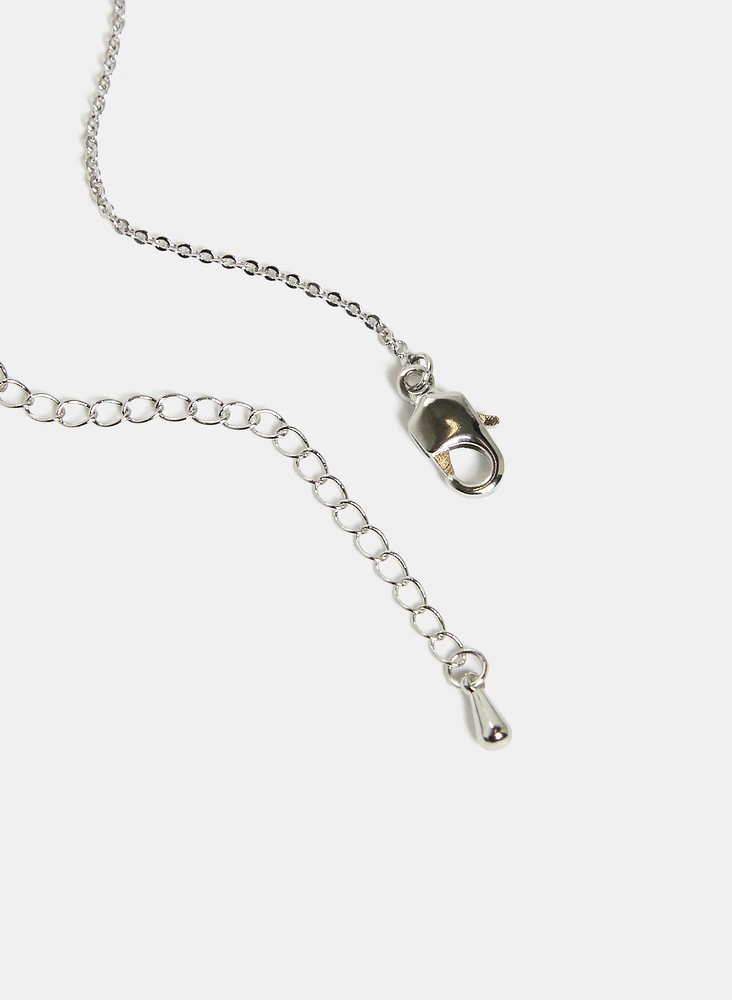 Cubic Zirconia Clover Necklace