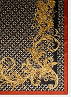 Foulard carré à imprimé géométrique