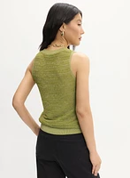Pull texturé sans manches Essentiel