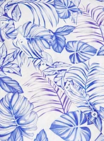 Robe en lin à motif floral