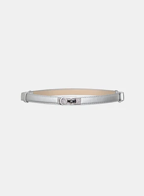 Ceinture à boucle en fermoir tournant