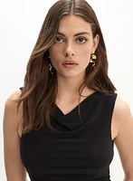 Sleeveless Cowl Neck Top