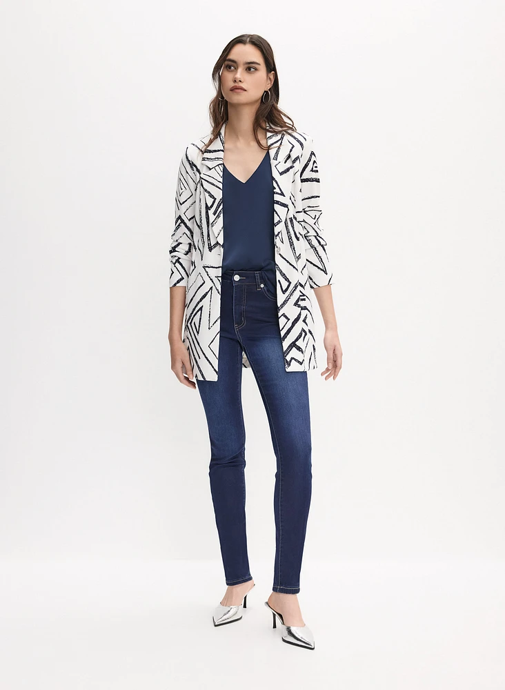 Joseph Ribkoff - Blazer à col cranté motif abstrait