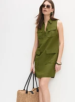 Robe à poches appliquées
