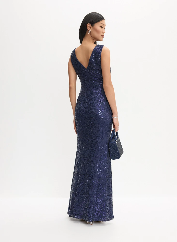 Robe de soirée à paillettes