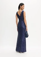 Robe de soirée à paillettes