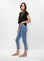 Embellished Slim Leg Jeans