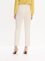 Buckle Detail Straight-Leg Pants