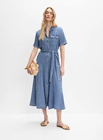Button-Down Jean Dress