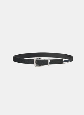 Ceinture en cuir à embout métallique