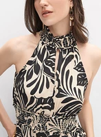 Sleeveless Floral Print Jumpsuit