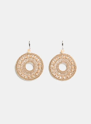 Beaded Crochet Earrings