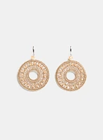Boucles d'oreilles pendantes circulaires