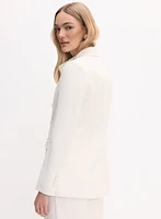 Veste en crêpe à col cranté