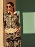 Blouse à imprimé paisley