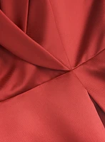 Tuxedo-Style Mikado Dress