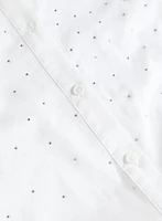 Blouse en coton ornée de pierres