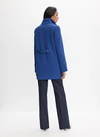 Manteau boutonné en tricotine