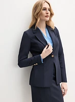 Blazer à col crant