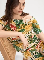Tropical Off-Shoulder Top