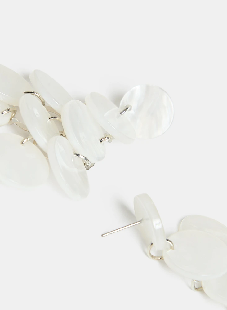 Boucles d'oreilles pendantes à disques