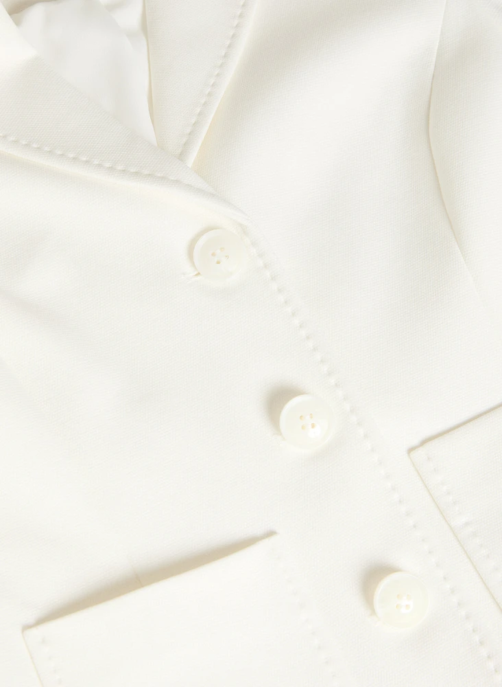 Veste à ourlet arrondi