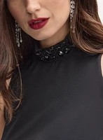 Sleeveless Crepe Dress