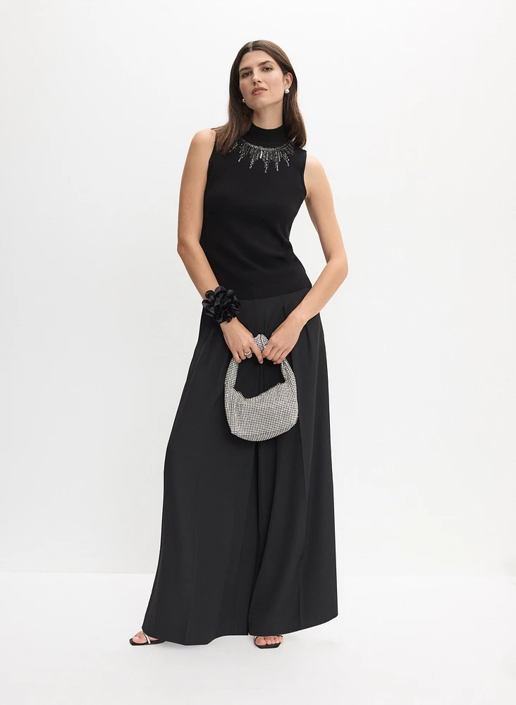 Sequin Neckline Cami