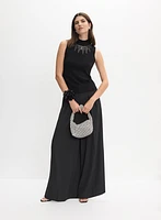 Sequin Neckline Cami
