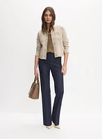 Frayed Hem Denim Jacket