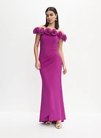 Rosette Detail Dress
