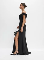 Ruffle Off-The-Shoulder Dress