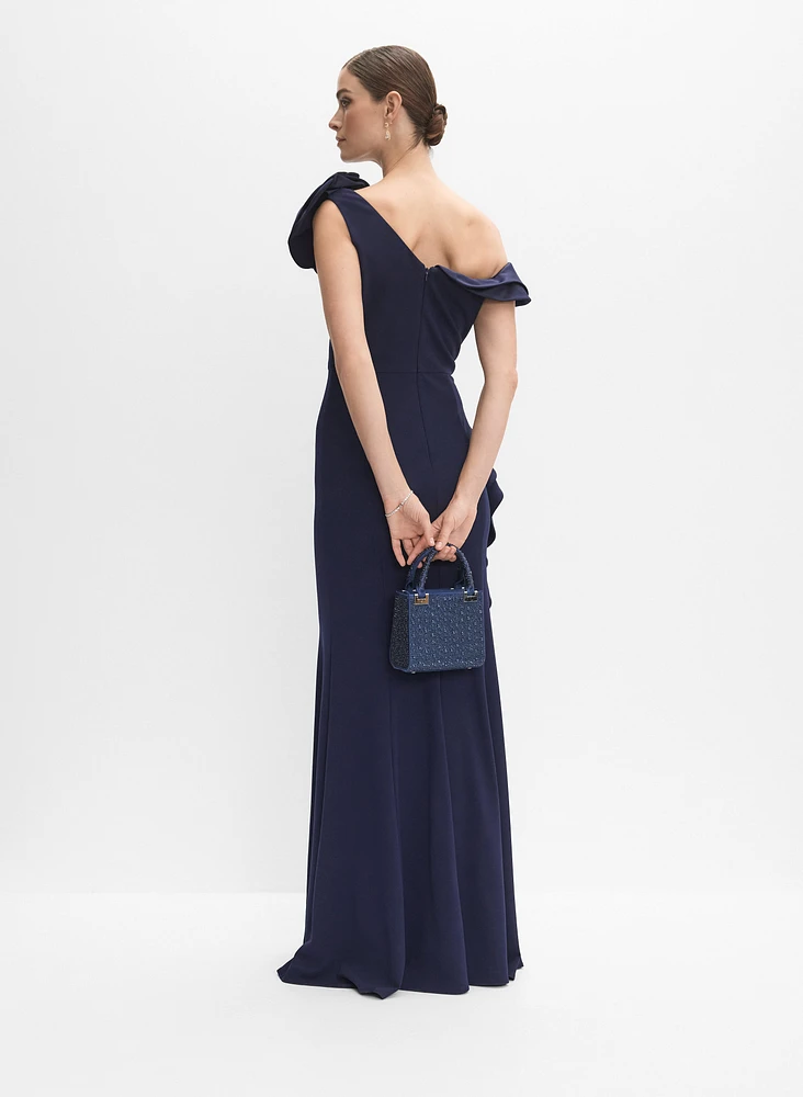 Asymmetrical Ruffle Dress
