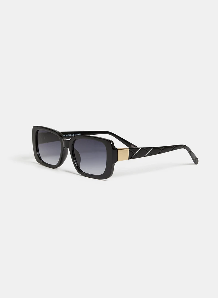 Lunettes de soleil rectangulaires