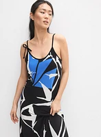 Robe de nuit à motif abstrait