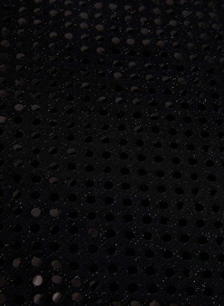 Reflective Dot Print Top