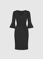 Robe en jersey à manches cloche