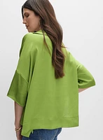 Joseph Ribkoff - Satin Polo Blouse