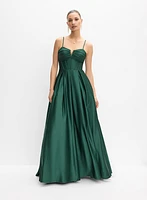 Satin Corset Gown