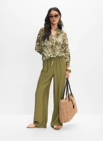 Leaf Print Top
